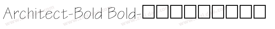 Architect-Bold Bold字体转换